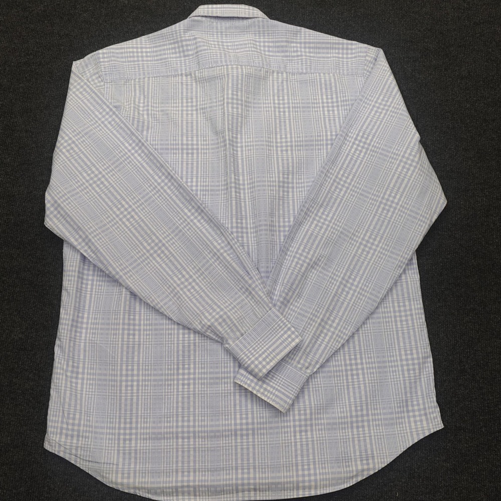 Bugatchi Uomo Button Down Shirt Lavender Plaid Ve… - image 3